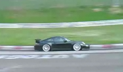 A video of the facelifted 2009 2010 Porsche 997 GT3 RS mark 2 testing at